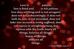 1 Corinthians 13 4-7