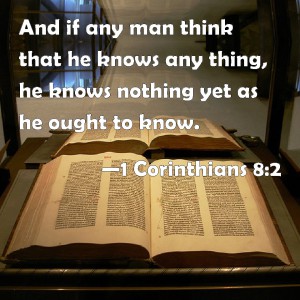 1 Corinthians 8.2