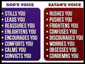 God's Voice vs. Satan's Voice