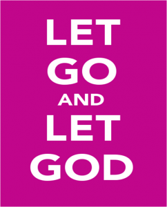 Let Go and Let God - purple