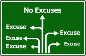 No Excuses - free from Pixabay