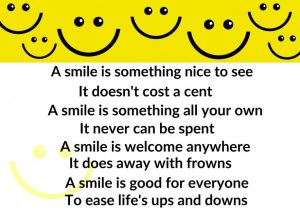 Smile Poem - made at Ribbet with www.publicdomain.com background